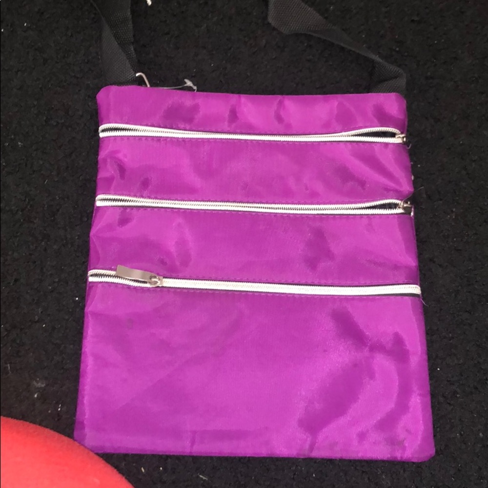 Purple tote bag